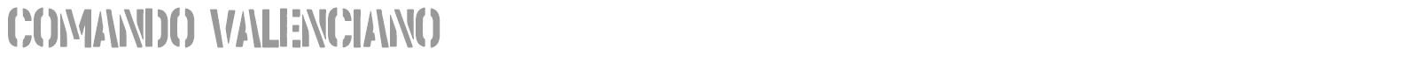 Comando Valenciano font preview